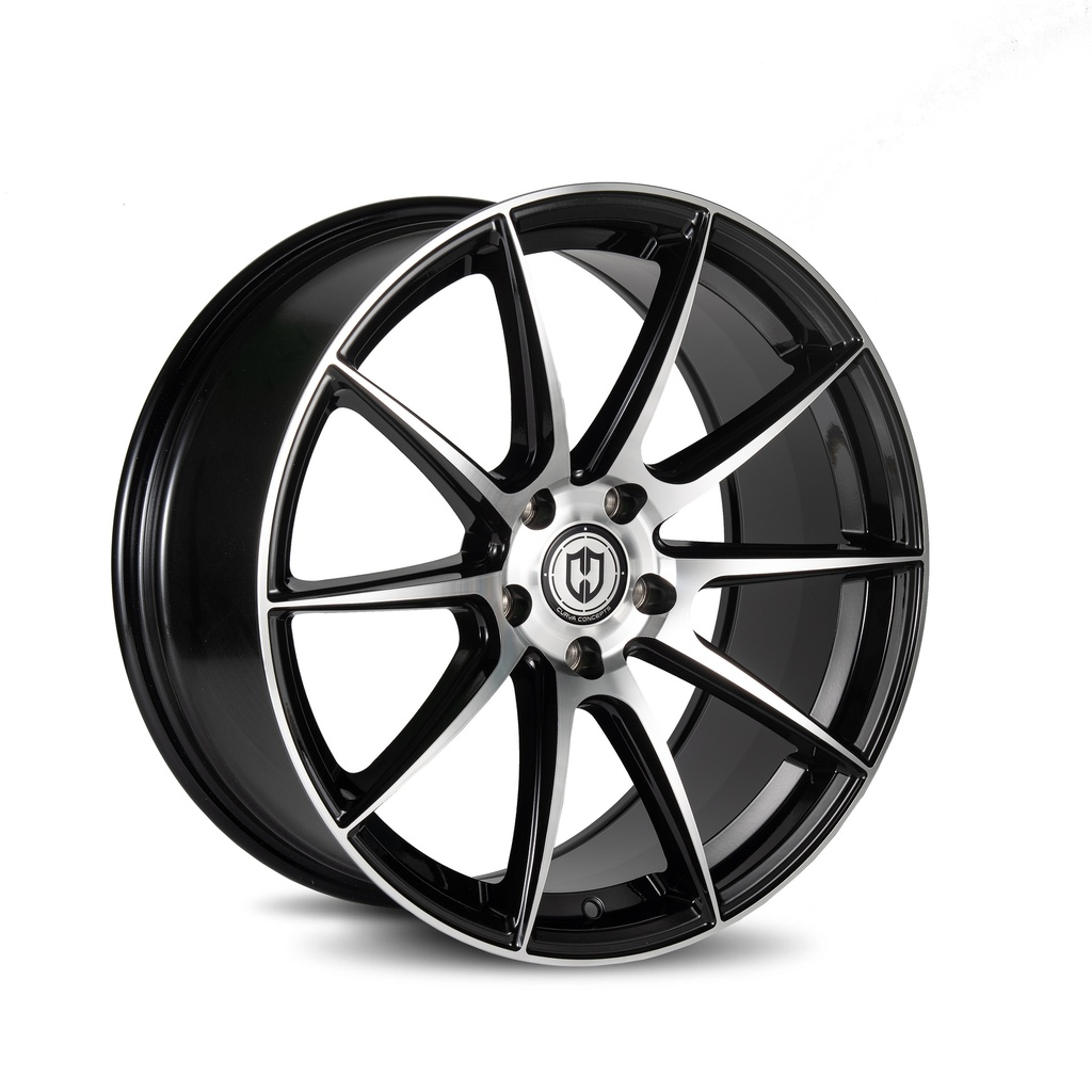 CFF72 19x9 Blank 28 73.1 Black Machined Face