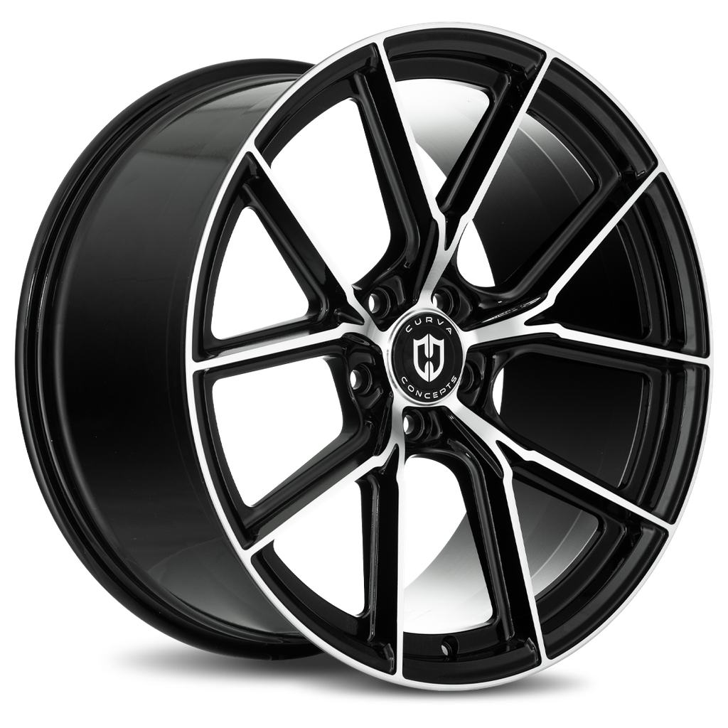CFF70 20x10 5x114.3 40 73.1 Black Machined Face