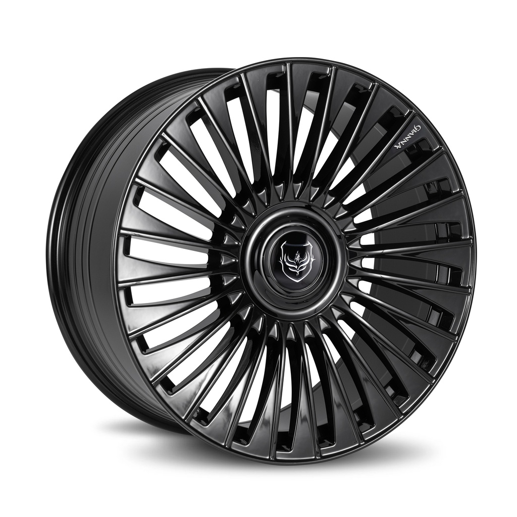 Lusso 22x10.5 Blank 25 73.1 Gloss Black