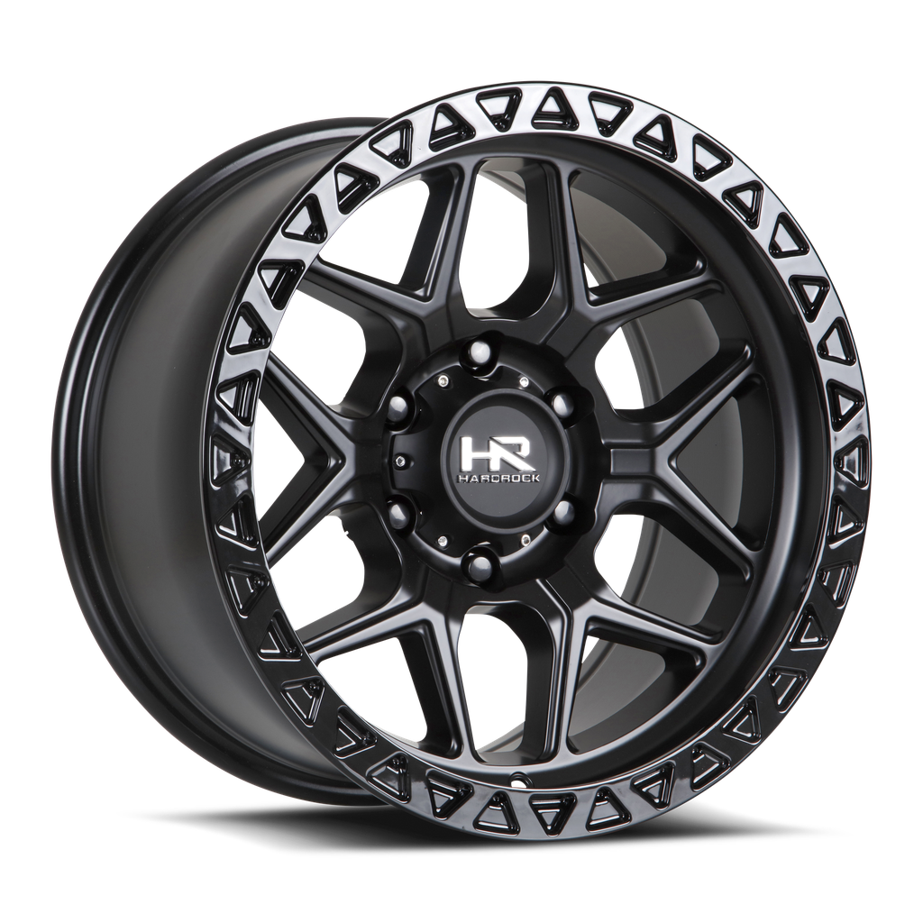 H107 17x9 6x139.7 1 108 Matte Black-Black B/L