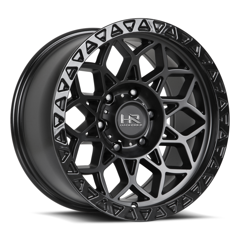 H108 17x9 5x127 1 78.1 Matte Black-Black B/L