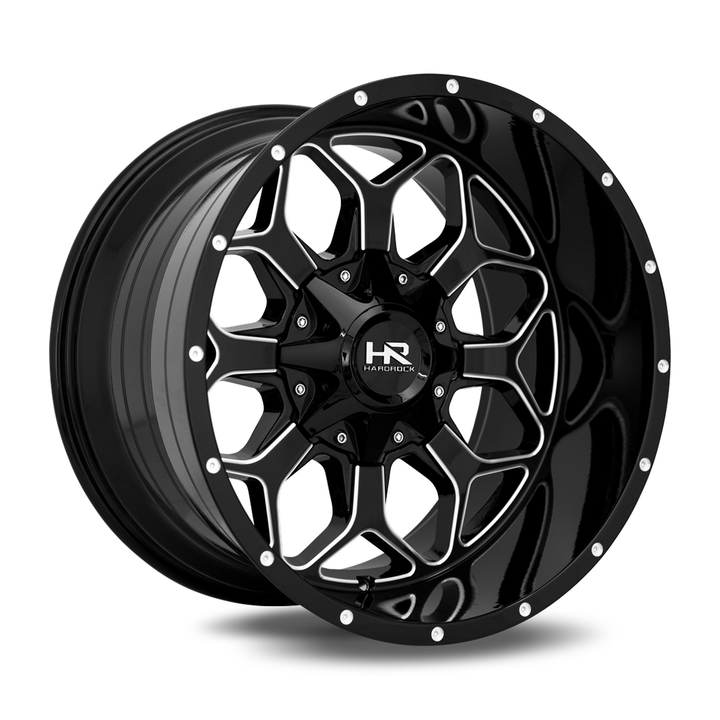 Indestructible 20x10 5x127/139.7 -19 87 Gloss Black Milled