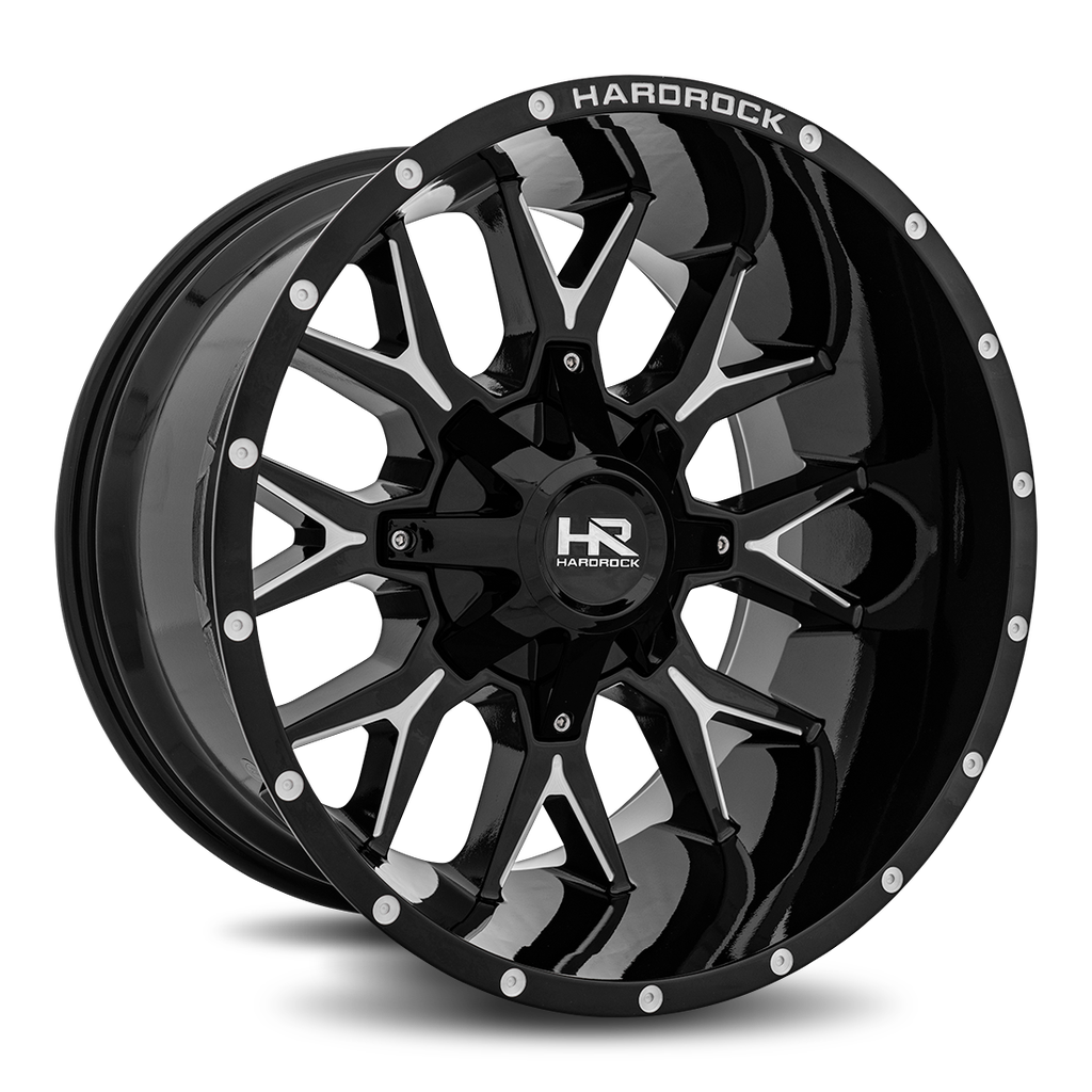 Affliction 20x12 5x139.7/150 -44 110.3 Gloss Black Milled