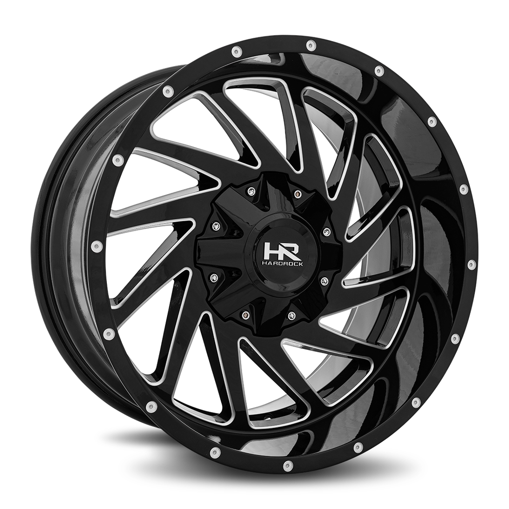 Crusher 20x12 5x127/139.7 -44 87 Gloss Black Milled