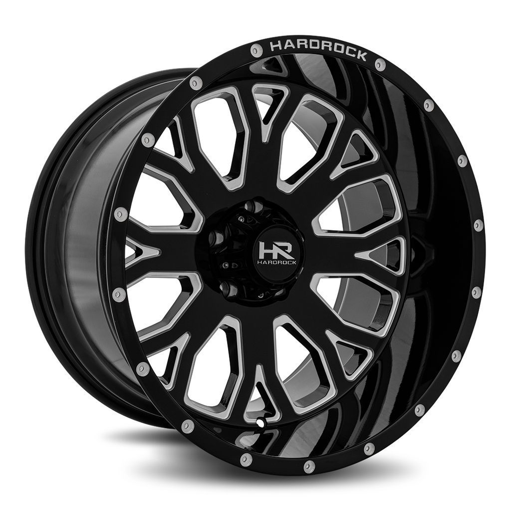 Slammer XPosed 20x12 8x165.1 -44 125.2 Gloss Black Milled