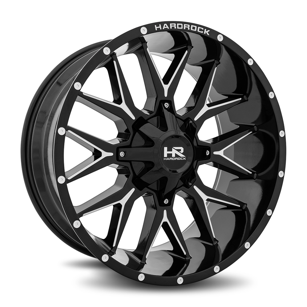 Affliction 22x10 8x180 -19 124.3 Gloss Black Milled