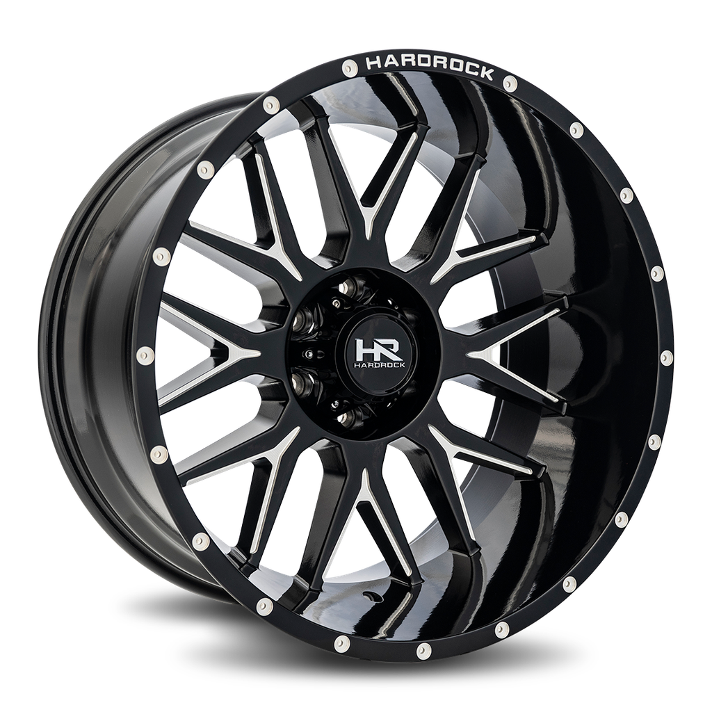 Affliction XPosed 22x12 6x135 -44 87.1 Gloss Black Milled