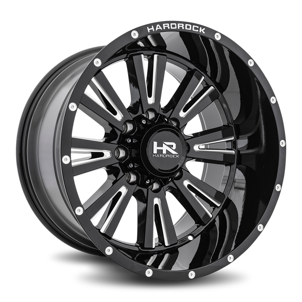 Spine XPosed 22x12 5x127 -44 78.1 Gloss Black Milled