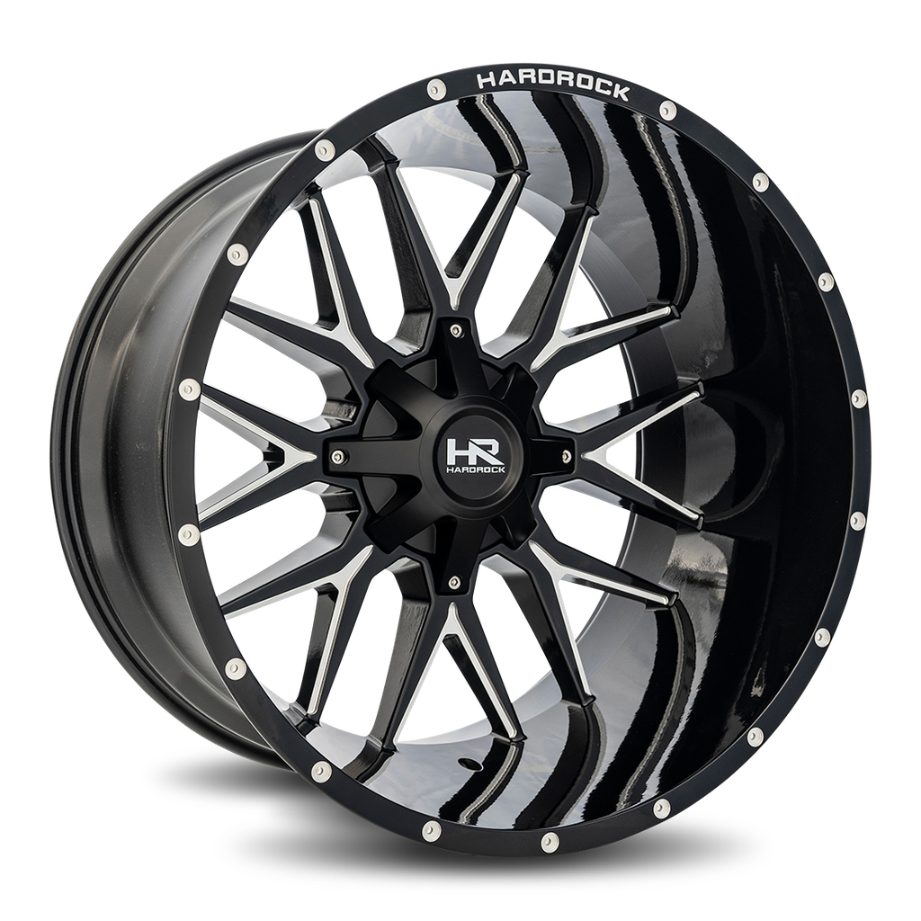 Affliction 24x14 8x165.1 -76 125.2 Gloss Black Milled