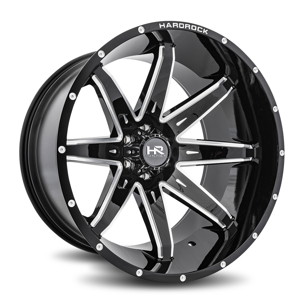 Painkiller XPosed 24x14 5x150 -76 110.3 Gloss Black Milled