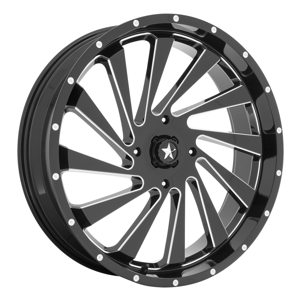 BLADE UTV 18X7 4X156 115 G-BLK-MILL +0