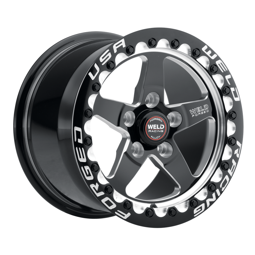15x11 SM71 5x115 BS 6.5 (13mm) SO P013 Hub 78.1 GBM + POL CON SBL M/T Black (BL GB)