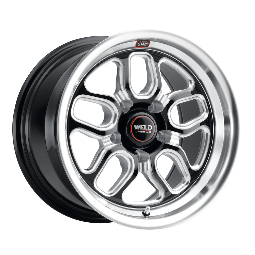 15x10 Laguna Drag 5x120 ET45 BS7.25 Gloss BLK MIL DIA 78.1