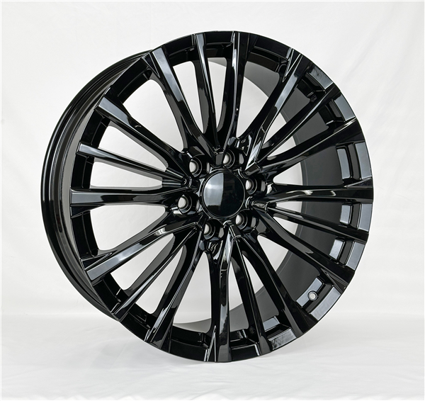 2143 CHVY, GM, CADILAC REPLICA 22X9+28 6X139.7 C.B 78.10 BLACK ( GLOSS BLACK)
