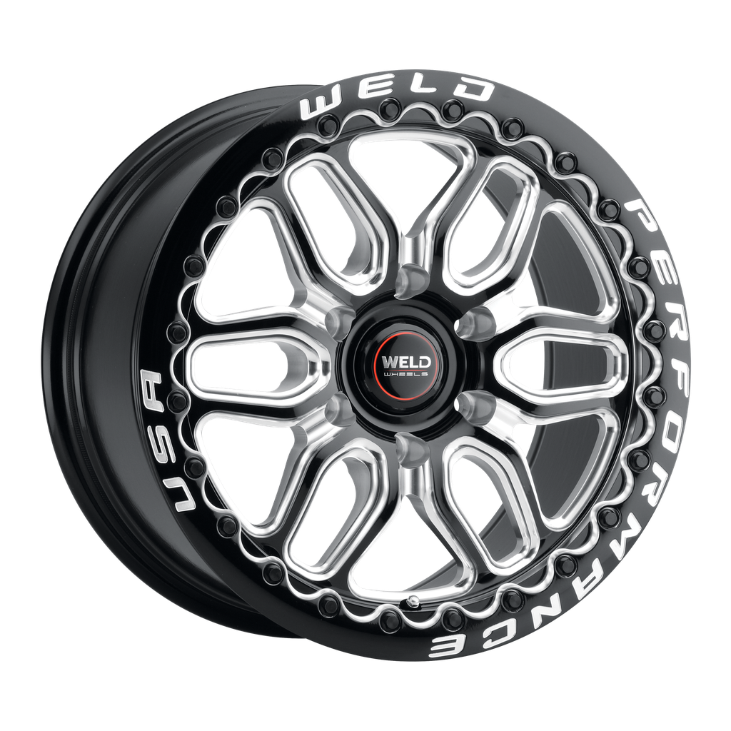 17x11 Laguna 6 Bead Lock 6x127 ET36 BS7.375 Gloss BLK MIL DIA 78.1