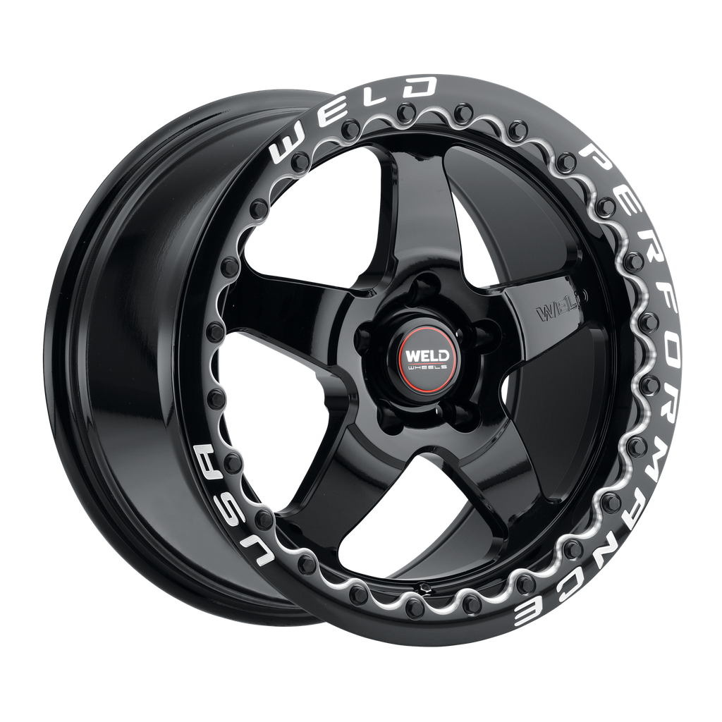 17x10 Ventura Beadlock 5x114.3 ET49 BS 7.42 Gloss Black 78.1