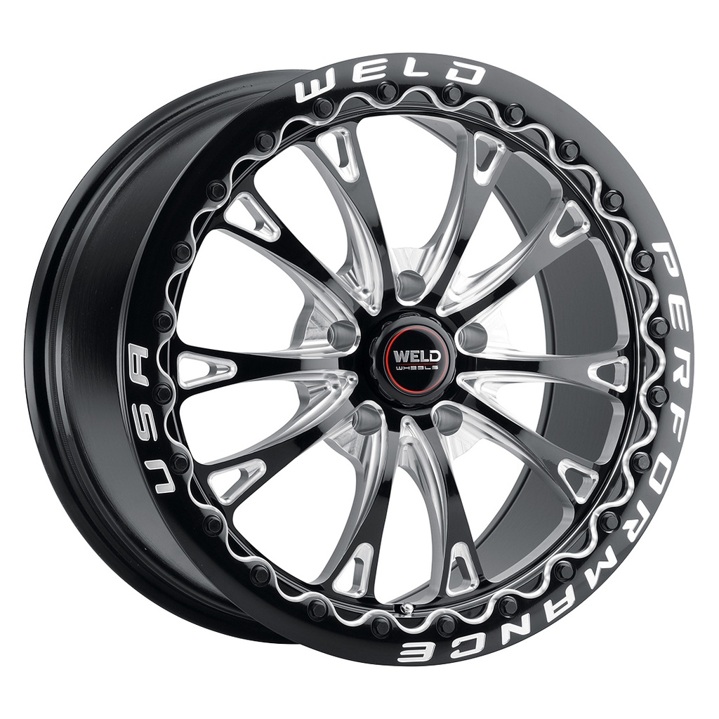 17x10 Belmont Beadlock 5x127 ET38 BS7.00 Gloss BLK MIL DIA 71.5