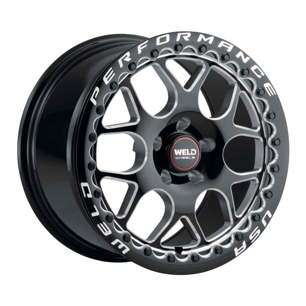 17x10 Solana Beadlock 5x112 ET40 BS 7.07 Gloss BLK MIL DIA 78.1