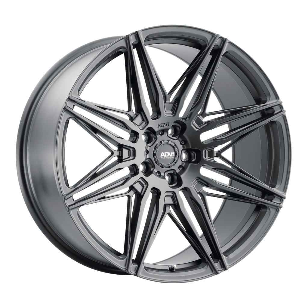 22x10.5 ADV08 Semi Concave 5x130 ET33 BS7.0 Satin BLK 84.2