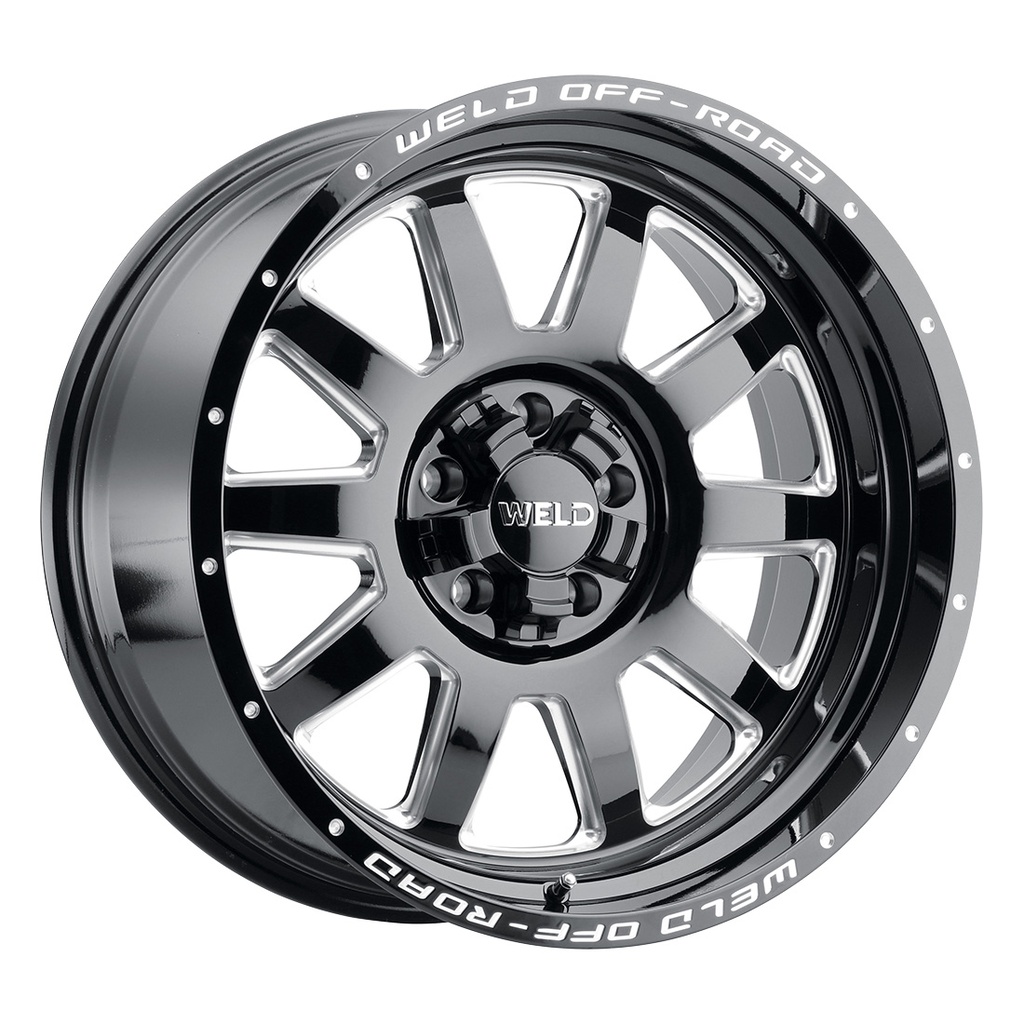 20x9 Stealth  5x139.7 5x150 ET00 BS 5.01 Gloss BLK MIL 110.2