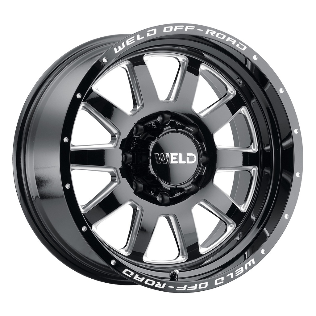 20x9 Stealth  8x165.1  ET00 BS 5.01 Gloss BLK MIL 125.1