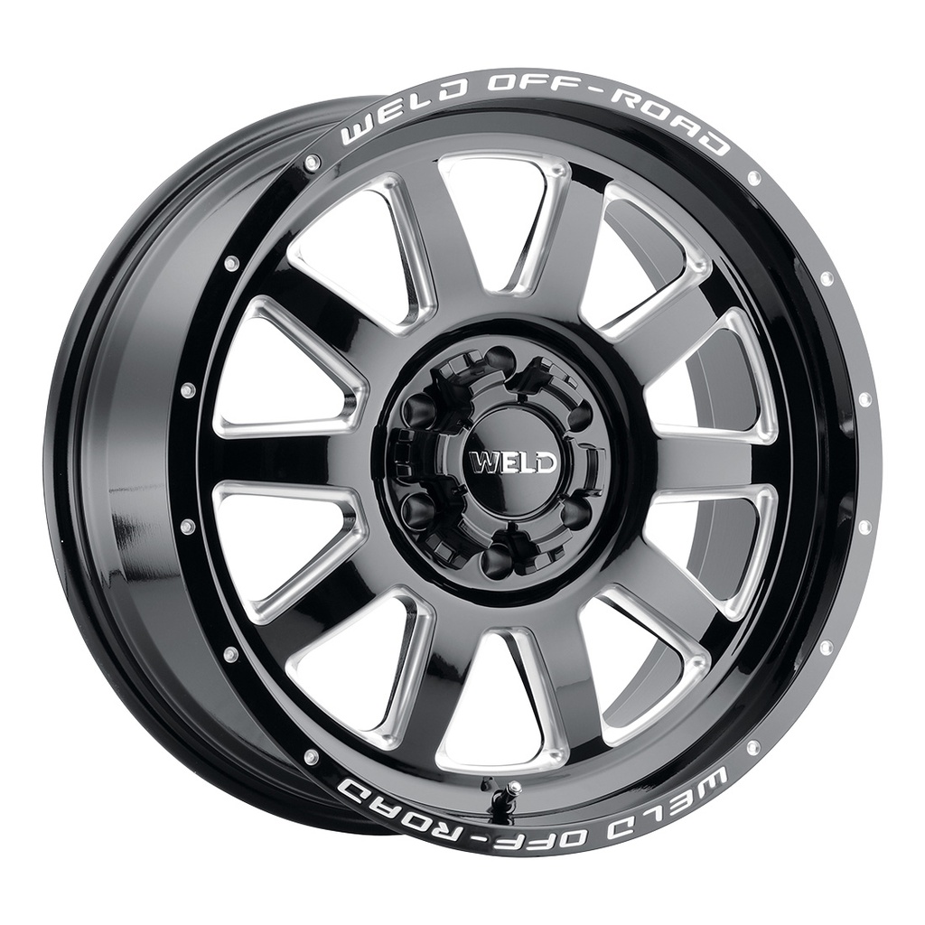 20x9 Stealth  6x135 6x139.7 ET00 BS 5.00 Gloss BLK MIL 106.1
