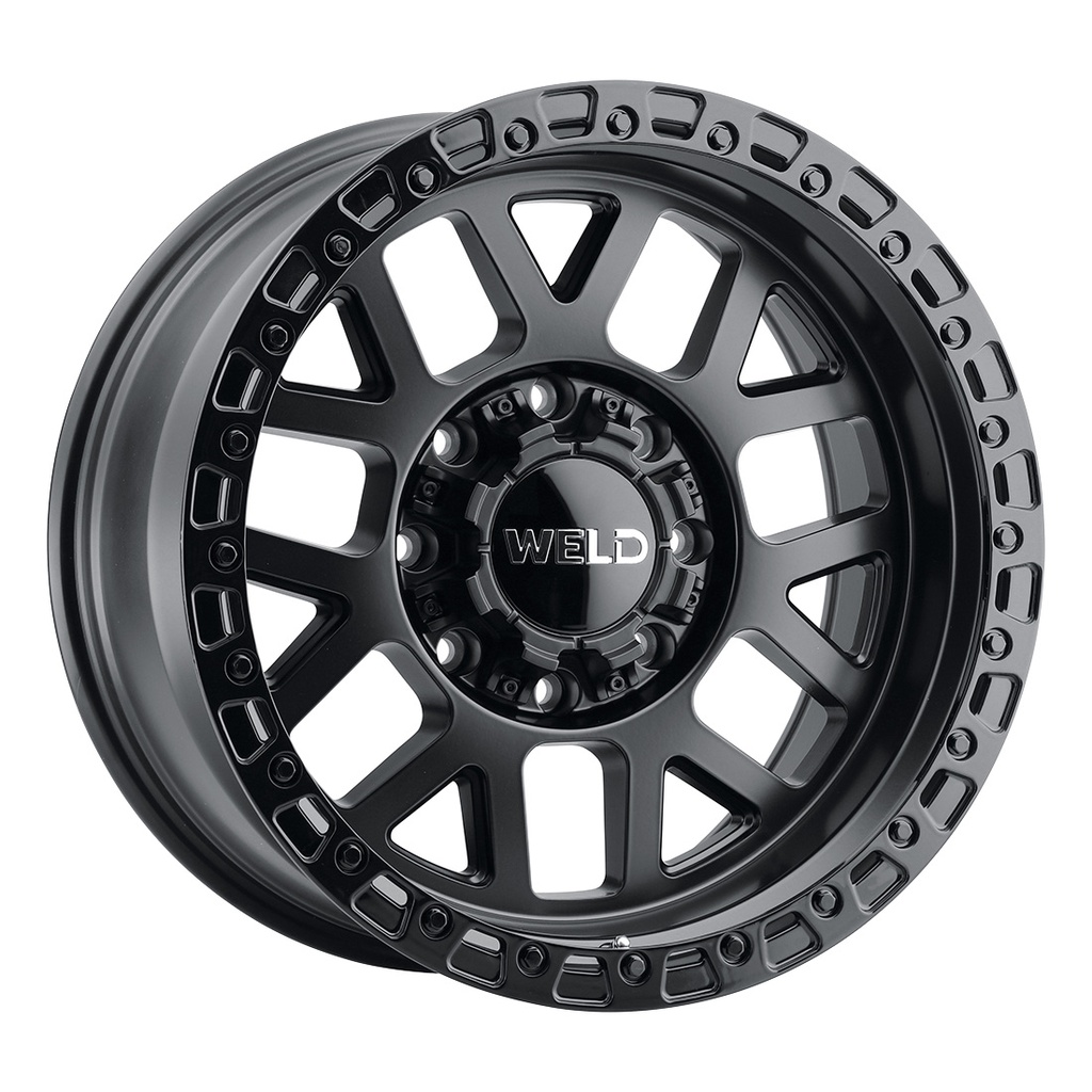 20x9 Cinch 8x180  ET00 BS 5.00 Satin Black / Gloss  Black Ring 124.3