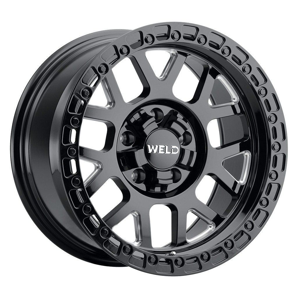 17x9.0 Cinch 5x114.3 5x127 ET-12 BS4.50 Gloss BLK MIL 78.1