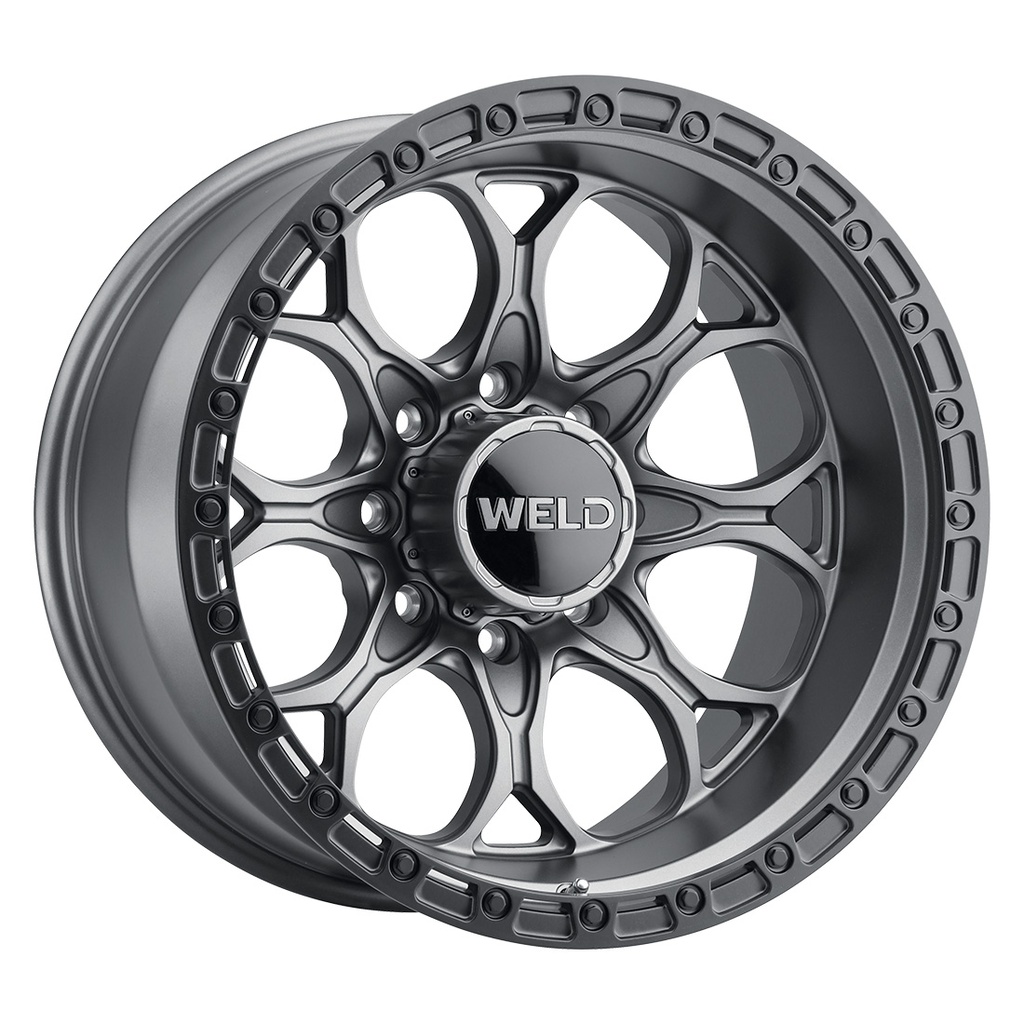 20x10 Ledge 8 8x170  ET-18 BS 4.75 Satin GUN / Satin BLK Ring 125.1