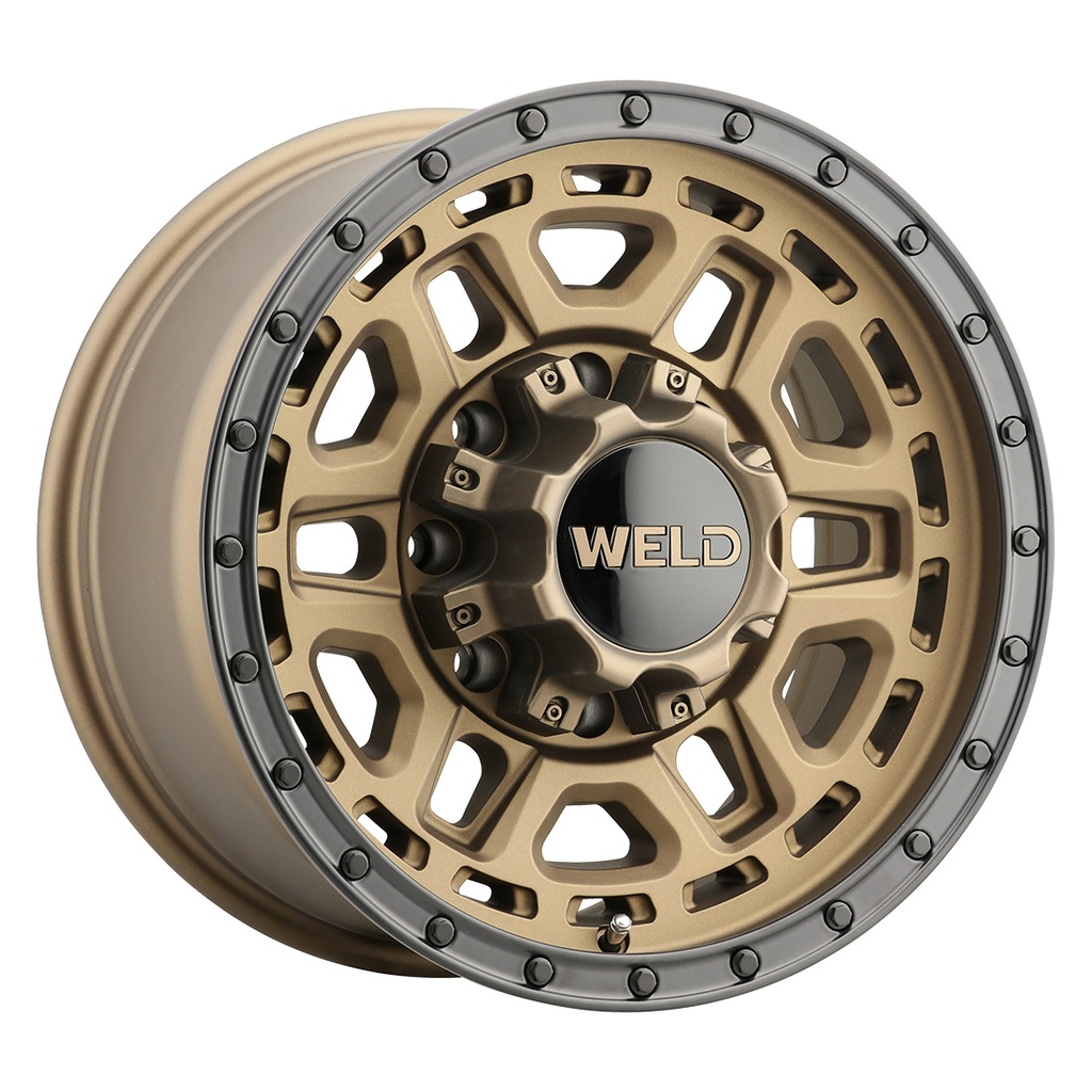 17x9 Crux 8x165.1  ET00 BS 5.00 Satin BRZ Satin BLK ring 125.1