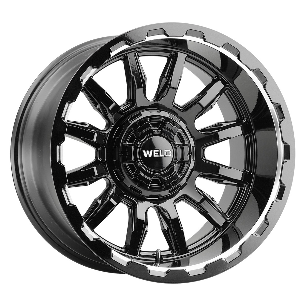 20x10 Gauntlet 5x114.3 5x127 -18 4.75 Gloss BLK MIL 78.1
