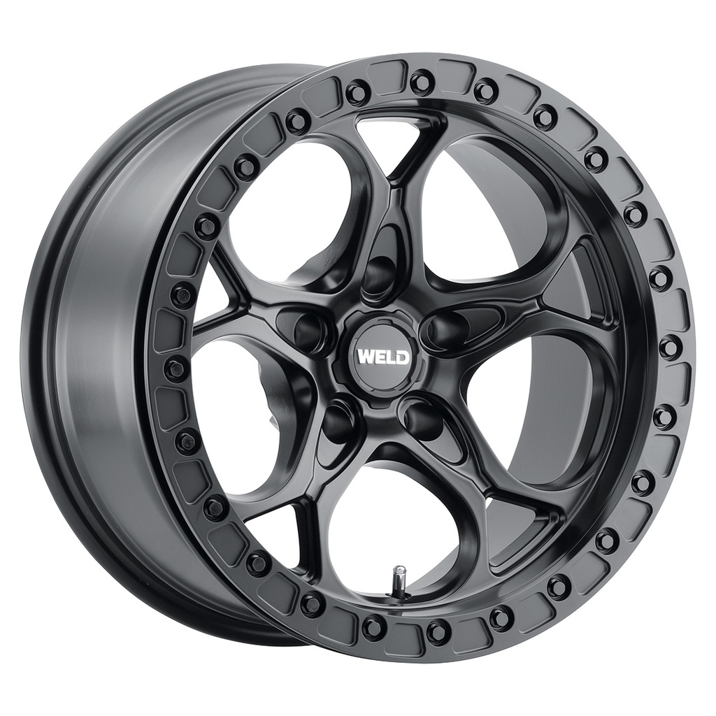 17x9.0 Ledge Beadlock 5x127  ET-12 BS4.50 Satin BLK 71.5
