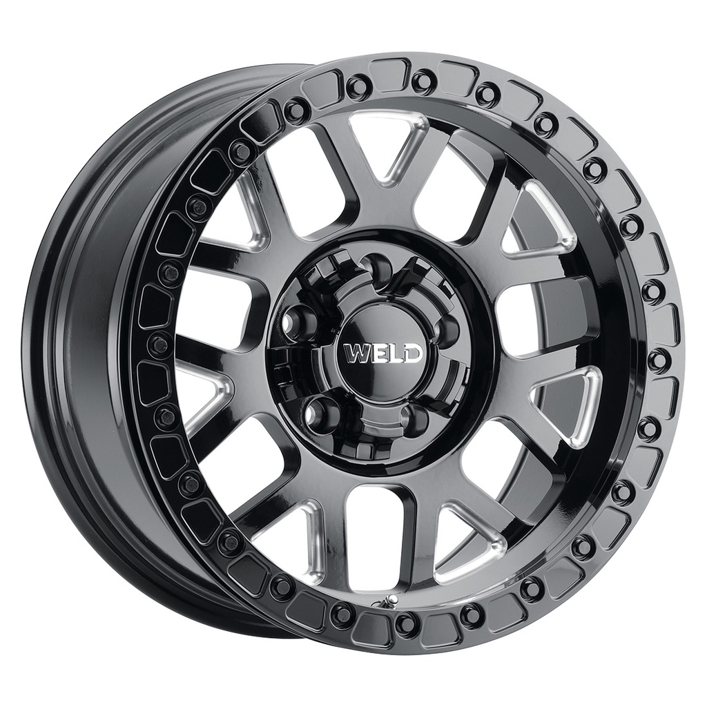 17x9.0 Cinch Beadlock 5x127 5x139.7 ET-12 BS4.50 Gloss BLK MIL 87.1