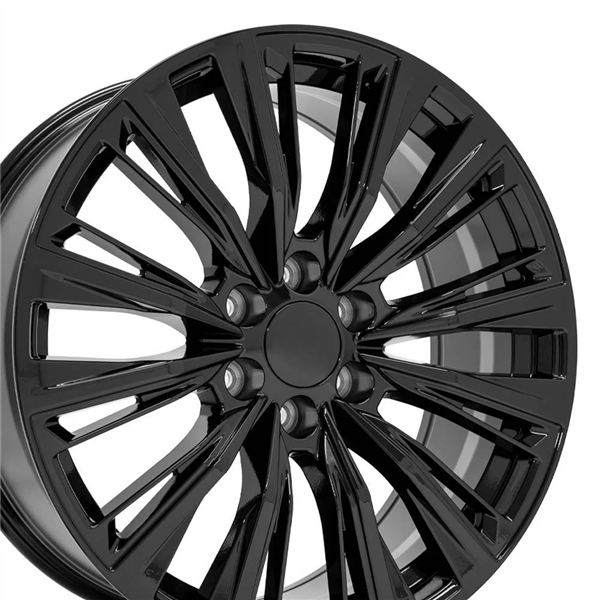 CADILLAC REPLICA-42 GLOSS BLACK 22X9.0 6X139.7 +28 +78.1 **ESCALADE**