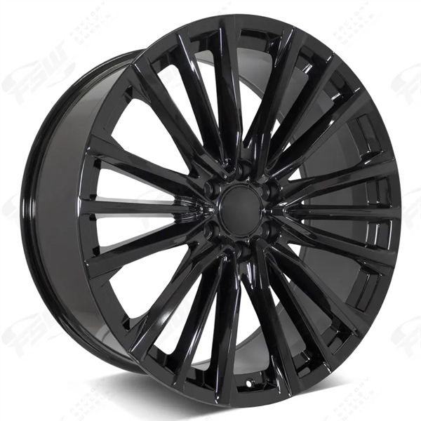 CADILLAC REPLICA-44 GLOSS BLACK 22X9.0 6X139.7 +28 +78.1 **ESCALADE V-STYLE**