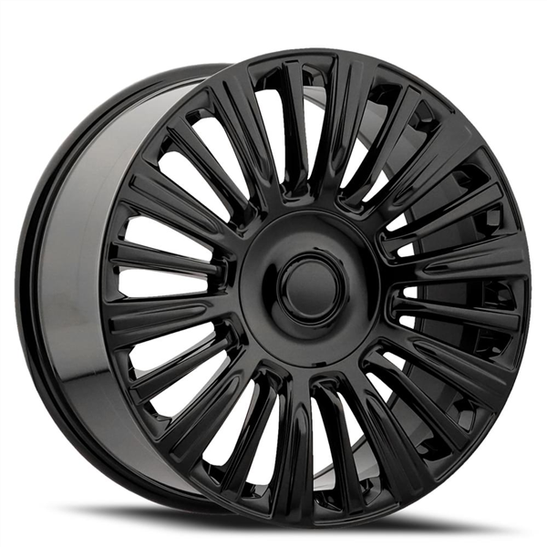 CADILLAC REPLICA-56 GLOSS BLACK 26X10 6X135/6X139.7 +28 +78.1 **ESCALADE**