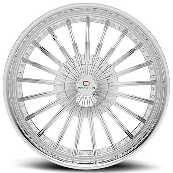 CAVALLO CLV-32 NANO CHROME 22X8.5 5X114.3/5X120 +38 74.1 *NC*