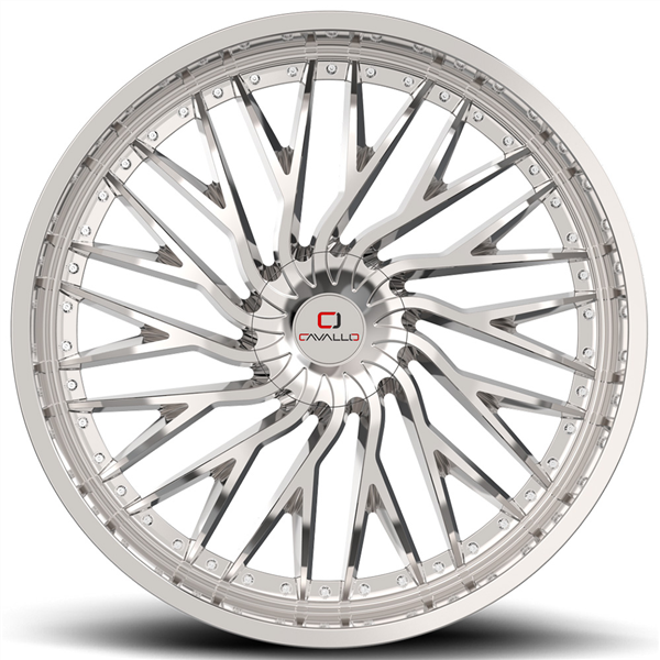 CAVALLO CLV-43 NANO CHROME 22X9.5 6X135/6X139.7 +25 108 *NC*