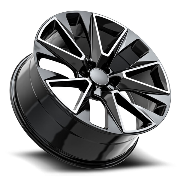 OE REVOLUTION C-14 GLOSS BLACK & MILLED 6X139.7 +30 78.1 *NC*