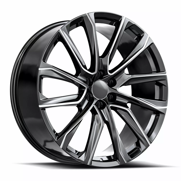 OE REVOLUTION CAD-34 GLOSS BLACK & MILLED 26X10 6X139.7 +31 78.1 *NC*