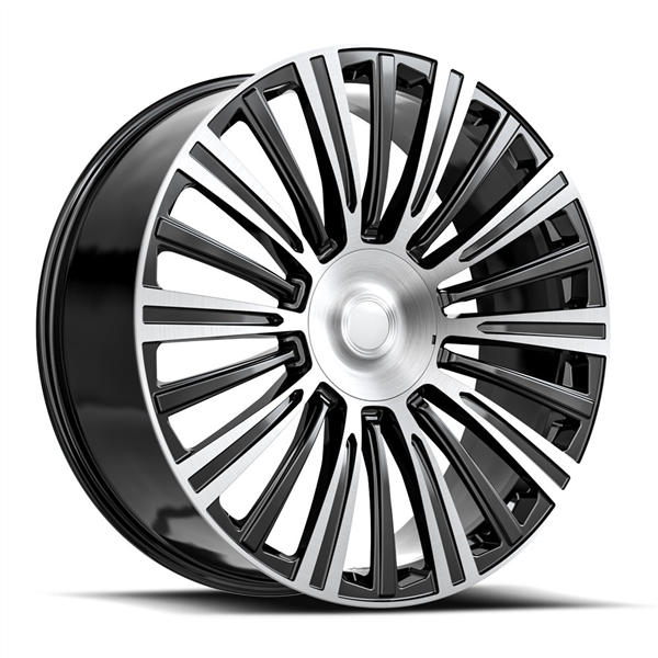 OE REVOLUTION CAD-35 GLOSS BLACK & MACHINED 24X10 6X139.7 +31 78.1 *NC*