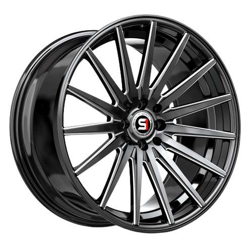 SPEC-1 RACING SP-69 GLOSS BLACK & MILLED 19X8.5 5X4.5/5X4.75 +38 +73.1 *NC*