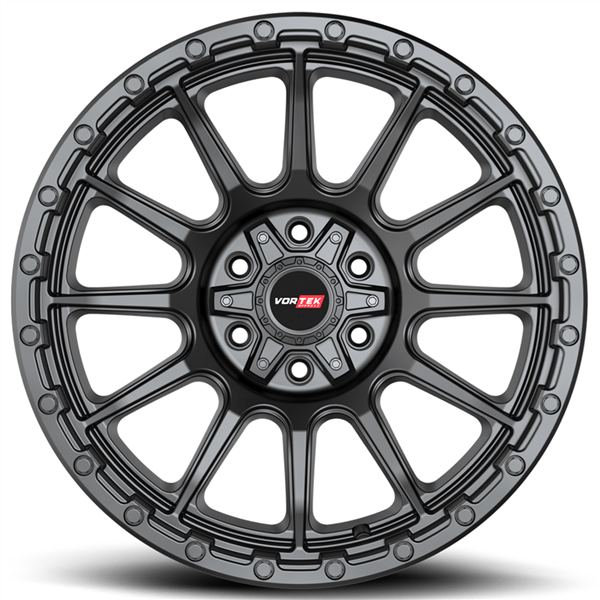 VORTEK VRT-606 VULCAN MATTE BLACK 20x9.0 6X120/6X139.7 +18 93.1 *NC*