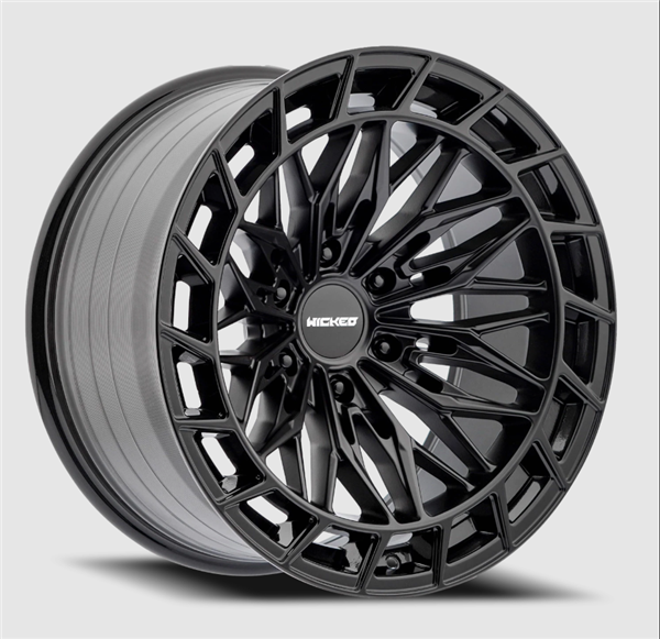WICKED OFFROAD W829 SATIN BLACK/GLOSS BLACK LIP 20X10 6X139.7/6X5.5 -24MM 106.1