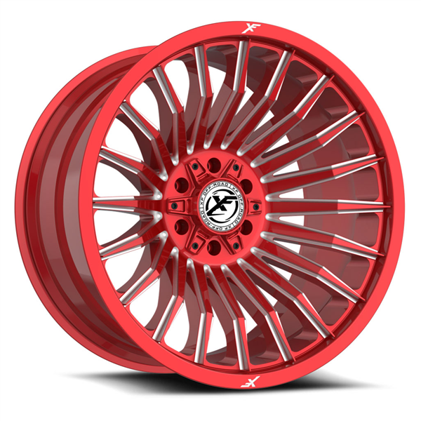XF OFF-ROAD XF-231 ANODIZED RED & MILLED 20X9.0 5X127/5X139.7 +0 +78.1 *NC*
