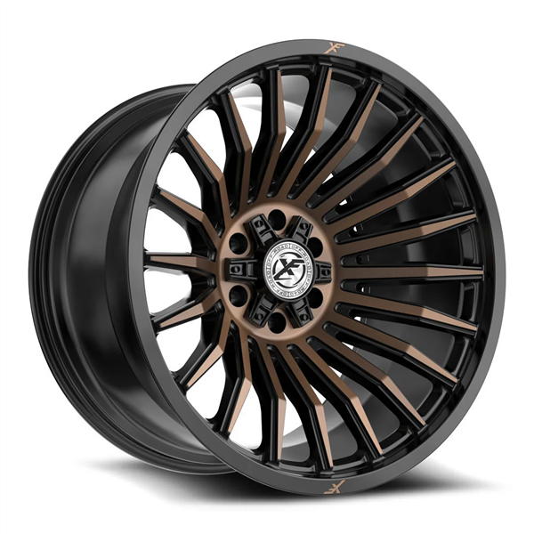 XF OFF-ROAD XF-231 SATIN BLACK & BRONZE MACHINED DDT 24X12 8X165.1/8X180 -44 +125.2 *NC*