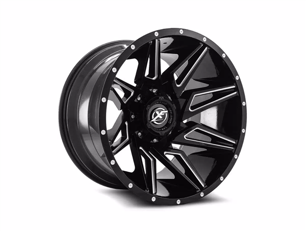 XF OFFROAD XF-218 GLOSS BLACK & MILLED 20X9 5X127/5X139.7 +0 78.1 *NC*