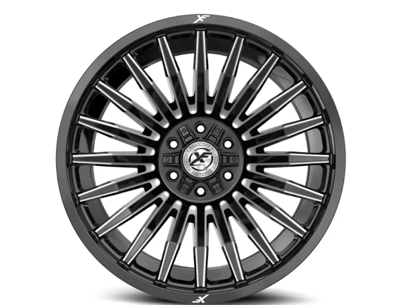 XF OFFROAD XF-231 GLOSS BLACK & MILLED 17X9 6X135/6X139.7 +12 106.4 *NC*