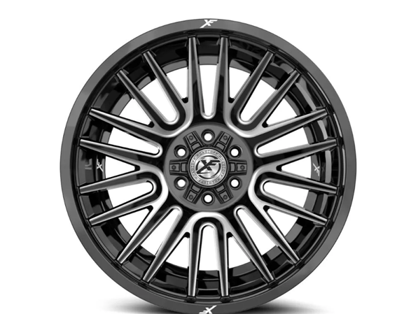 XF OFFROAD XF-234 GLOSS BLACK & MILLED 17X9 6X135/6X139.7 +0 106.4 *NC*