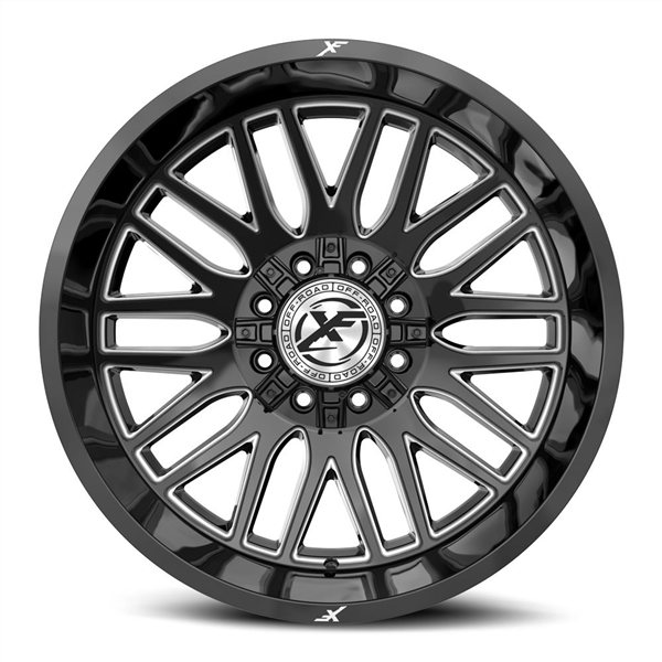 XF OFFROAD XF-240 GLOSS BLACK & MILLED 17X9 5X127/5X139.7 +0 78.1 *NC*